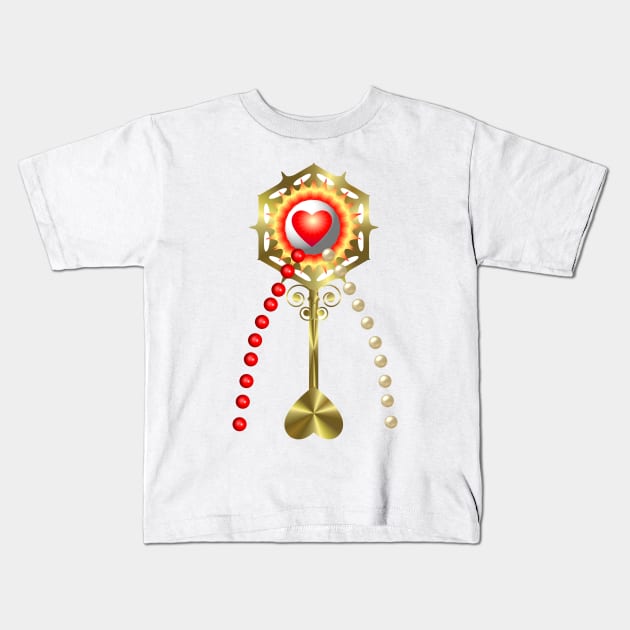 Divine Mercy Holy Communion - 3-D look Kids T-Shirt by Artist4God